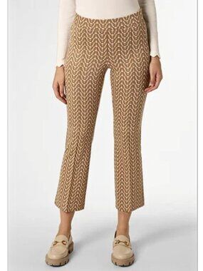 Cambio Women's Ankle Crop Pull-On Pant Size 36 Stretch Artsy Old Money Luxury